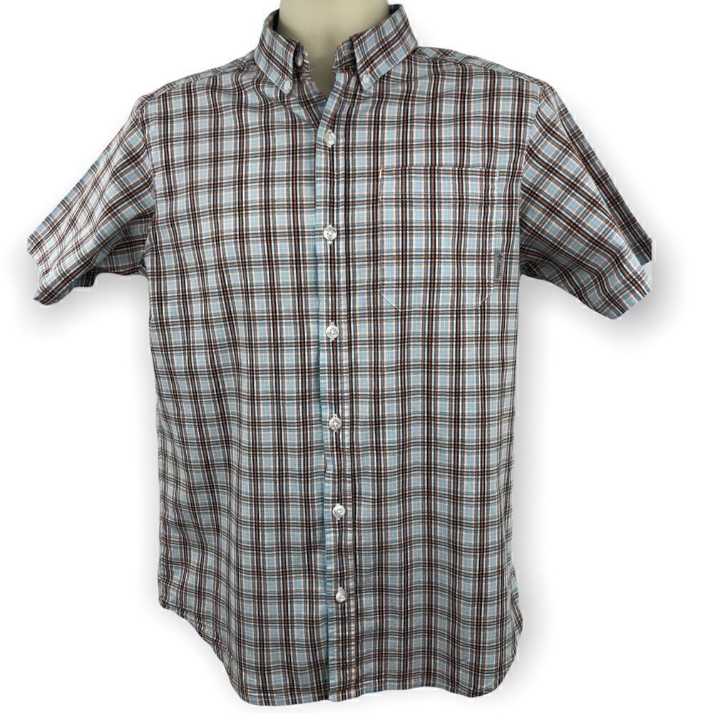 Columbia small men’s short sleeve plaid shirt